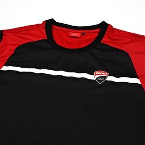Ducati Corse Performance Tee Mens Black Red‎ Motorcycle Superbike Racing 2XL